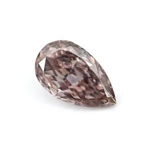 0.21 Ct Natural Fancy Color Pink Diamond Pear SI1 GIA Certified Rare Jewelry - Picture 1 of 7