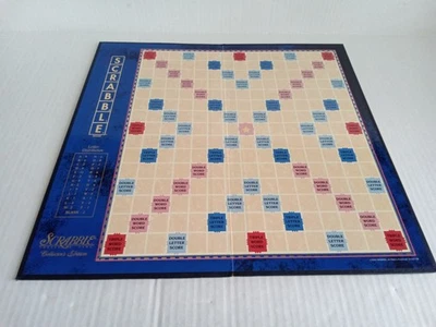 Scrabble Collectors Edition Blue and Gold Replacement Game Board Only - Image 1 of 3