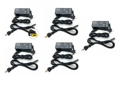 5pcs GENUINE  20V 2.25A 45W Lenovo Thinkpad AC Adapter Charger X1 T450 T460 T470 - Image 1 of 4