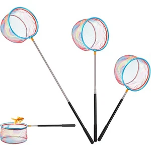 3 Pack Kids Fishing Net, Telescopic Lightweight Landing Net, Bug Insect Catch... - Picture 1 of 7
