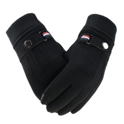 Outdoor Cashmere Warm Gloves - Touch Screen Windproof Glove Anti Slip Hand Wear - Image 1 of 4