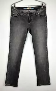 Vintage Rip Curl Womens Jeans Size 14 Straight Fit Pants Dark Grey Black - Picture 1 of 13