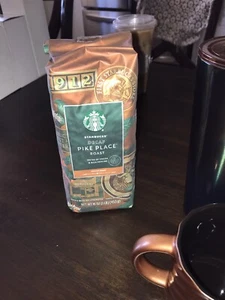 Starbucks Pike Place Decaf Coffee Pound Whole Coffee Beans - Picture 1 of 1