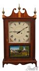 F62934EC: ELI TERRY Style Mantle Clock w. Reverse Painted Glass