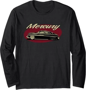 1950 Mercury Vintg Low Rider Kustom Lead Sled Custom Hot Rod Long Sleeve T-Shirt - Picture 1 of 4