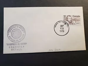 MEXICO Ship COAHUILA Naval Cover 1978 Cachet Vancouver, BC, CANADA - Picture 1 of 2
