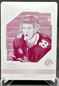 Jakub Galvas 2022-23 Upper Deck Series 2 1/1 Magenta Printing Plate #HR91 - Picture 1 of 2