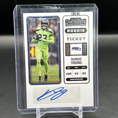 2022 Panini Contenders Rookie Ticket #255 Dareke Young RC Auto Seahawks - Image 1 of 2