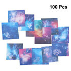 100 Sheets Shiny Rainbow Origami Paper Oragami Double Sided