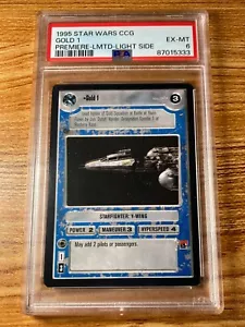 Star Wars CCG / PSA 6 EX-MT - Gold 1, 1995 Premiere Limited - Picture 1 of 2