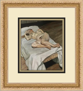 Lucian Freud Night Portrait Custom Framed Print - Picture 1 of 2