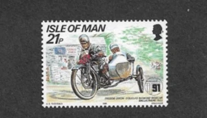 MOTORCYCLES MOTORBIKES FREDDIE DIXON TT RACES STAMP 1991 ISLE OF MAN - Picture 1 of 1