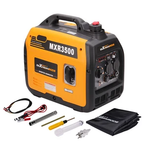 Generatore Di Corrente inverter 3.3KW Silenziato Portatile 21kg for Campeggio - Foto 1 di 11