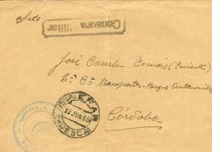 Zona Nacional. Bando Nacional. Guerra Civil. Bando Nacional. BINEFAR / HUESCA. - Foto 1 di 2