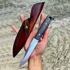 Drop Point Knife Fixed Blade Hunting Combat Tactical Military A2 Steel Sheath 4"