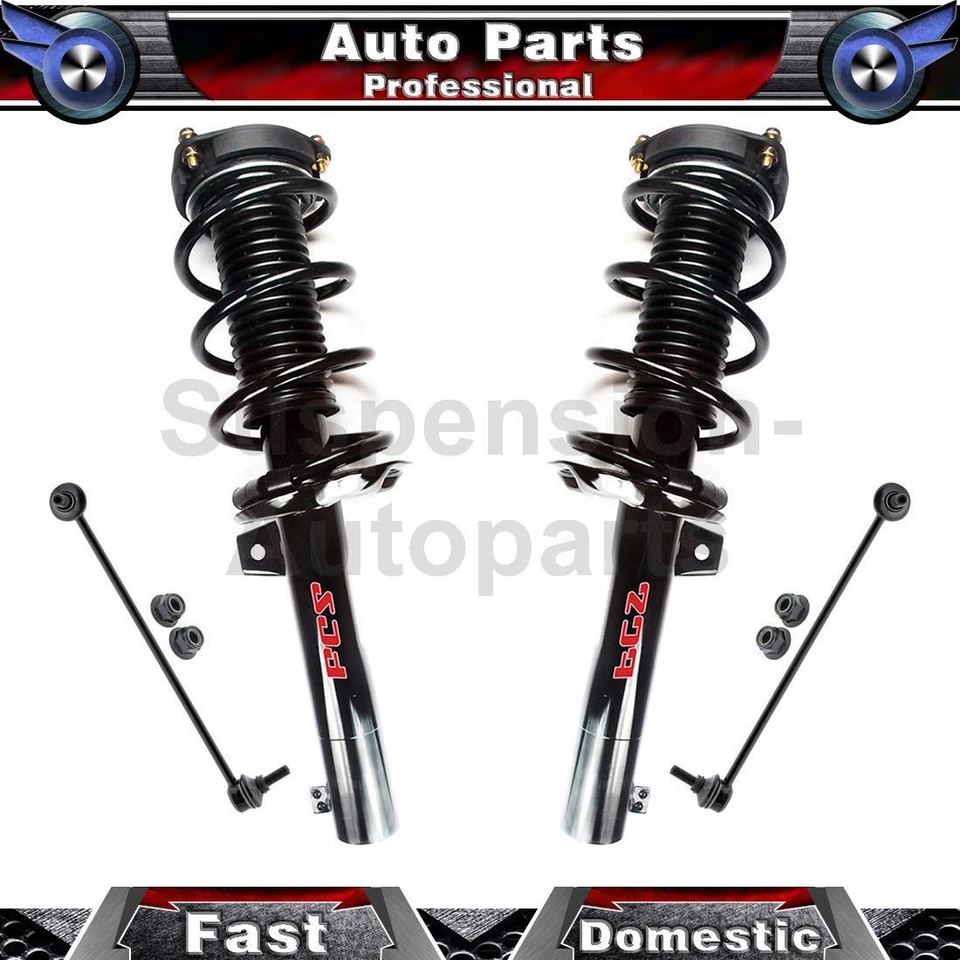 4 передних амортизатора стойки стабилизатора подвески ссылка для Volkswagen Golf FWD 1,4 л 2014 2013 2012 - Изображение 1 из 4