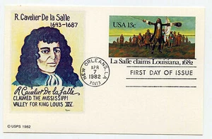 UX95 LaSalle claims Louisiana 1682, Bittings by Alan Diamant, FDC - Picture 1 of 1
