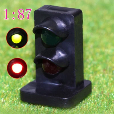 5PCS HO scale 1:87 Red Green LEDs Rectangle Dwarf Signals for Railway Signal - Image 1 of 4