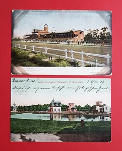2 x AK BUENOS AIRES in Argentinien 1906/09 Rennbahn Palermo, Jardin Zoo  ( 36293 - Bild 1 von 2
