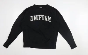 Sudadera pulóver negra Uniform Experiment para hombre, talla S - Imagen 1 de 12
