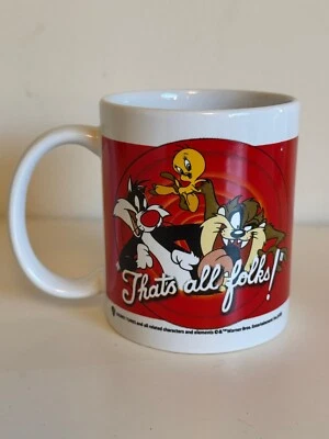 Caneca Looney Toons chá vermelho e branco xícara de café Warner Bros Studio - Imagem 1 de 4