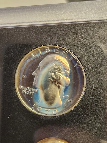 1970 U.S. MINT SILVER PROOF SET--WONDERFULLY TONED-CRISPY & GOV'T-SEALED-READ Cover