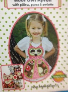 The Apron Lady Sewing Pattern 0000 Childs Hoot Owl Apron Size 2-8 Uncut - Picture 1 of 3