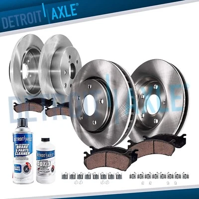 10 piezas Rotores de freno de disco delanteros traseros pastillas de freno de cerámica para Toyota Mirai 2016-2019 Foto 1 de 4