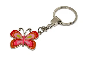 LLAVERO MODA BRACCIALE MATTEL BARBIE PÚRPURA ROSA MARIPOSA CADENA - Imagen 1 de 2