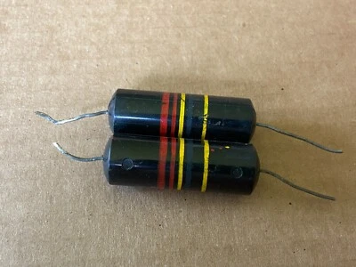 2 condensadores Sprague Bumble Bee .22 uf 20% 400v McIntosh PRUEBA EXCELENTE .22 uf Foto 1 de 4