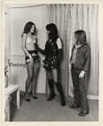 Mistress In Latex & Topless Maid / Lesbian INT - BDSM (Vintage Photo ~1970s)