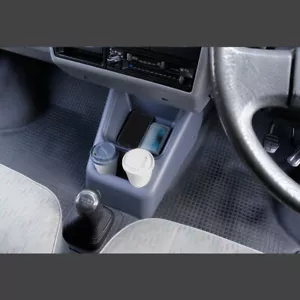 VW T4 Centre Console with cup holders Dubplastics Grey Transporter Organiser - Picture 1 of 5