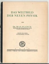 Das Weltbild der neuen Physik. PLANCK, Max.