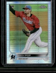 2022 Topps Chrome #41 Zach Pop Prism Refractor Rookie RC - Picture 1 of 2