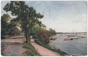 Vintage The Anchorage Lake Calhoun Minneapolis MN Posted Chrome Postcard - Picture 1 of 2