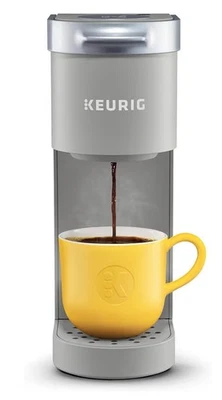 K-Mini Single Serve Coffee Maker, Studio Gray,6-12 oz.Brew Sizes,Gray-Brand New! - Image 1 of 4