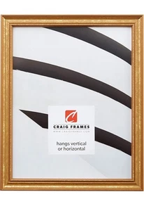 Craig Frames Stratton, 20x30 0,75 Zoll breit traditioneller alter Gold Bilderrahmen - Bild 1 von 5
