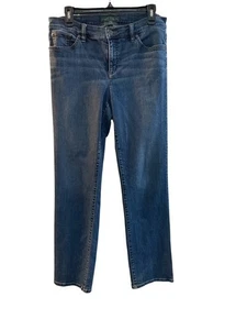 Lauren Ralph Lauren Damen Jeans Größe 10 Blau Medium Wash Klassisch Gerades Bein - Bild 1 von 9