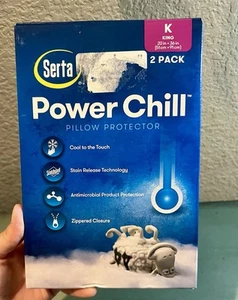 Protector de almohada Serta Power Chill tamaño king paquete de 2 V - Imagen 1 de 2
