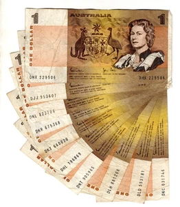 Billete decimal Australia Johnston/Stone 1982 - Lote de 10 billetes - Imagen 1 de 2