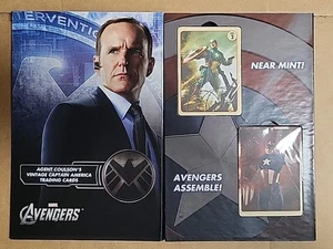 Avengers Captain America Vintage Trading Cards 2012 Marvel Agent Coulson Prop - Picture 1 of 6