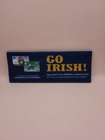 2012 Notre Dame "Go Irish" Slap Bracelet Advert Promo, Used, Great Condition Cover