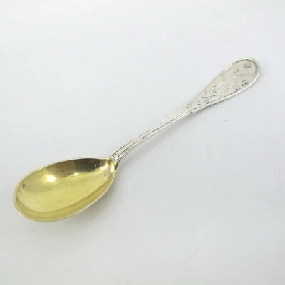 JAPONÉS (1871) por TIFFANY & CO Cuchara de huevo de plata esterlina Audubon mono "E.S" Foto 1 de 4