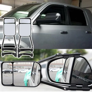 LH RH Car Trailer Tow Extension Mirror Blind Spot RV Safe Clip-On Towing Side - Picture 1 of 6