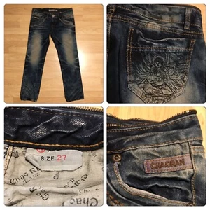 CHAO RAN Size 27 Jeans Distressed Inseam 29” Wash - Picture 1 of 5