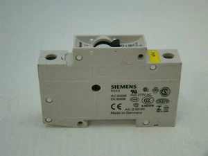 Siemens Circuit Breaker 2A Din Mount 230/400V 277VAC 5SX2 - Picture 1 of 5