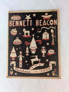 1946 Bennett BEACON Buffalo NY High School CHRISTMAS Magazine - Picture 1 of 6