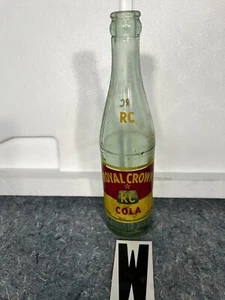 Vintage RC Royal Crown Cola grün Dura Glas 10 Unzen Sodaflasche 9/54 NEHI Flasche - Bild 1 von 7