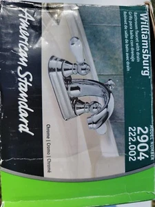 AMERICAN STANDARD WILLIAMSBURG Chrome Widespread LAV Faucet W/Pop-Up Drain NOS - Picture 1 of 9