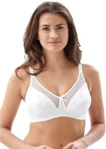 Royce Charlotte Bra Soft Cup Non-Padded Wireless Support Bras White - Size 28HH - Picture 1 of 2